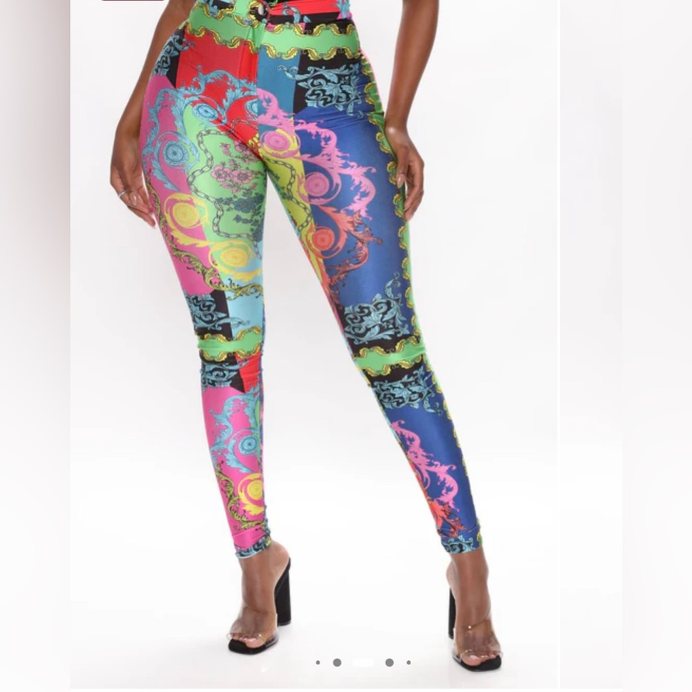 Fashion Nova Baroque High Waist Pants - Picture 2 of 5